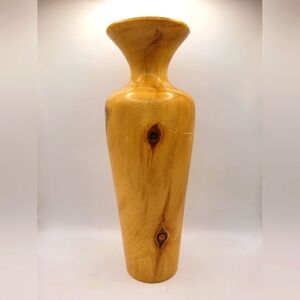 Vintage Handmade Wood Vase